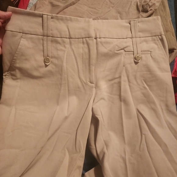 Motherhood Maternity Cropped Khaki Pants Women's Small S Career Neutral Office - Picture 3 of 10